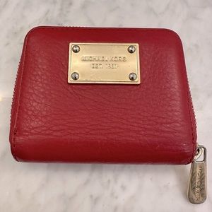 Red Michael Kors Wallet